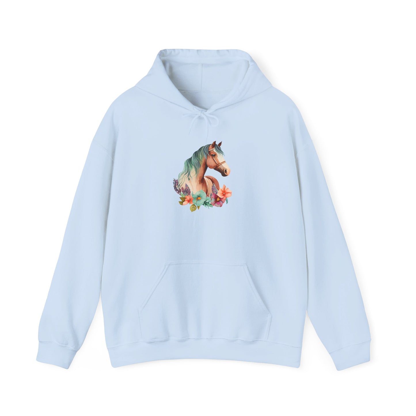 "Horse Flower" Hoodie – Unisex Streetwear Style