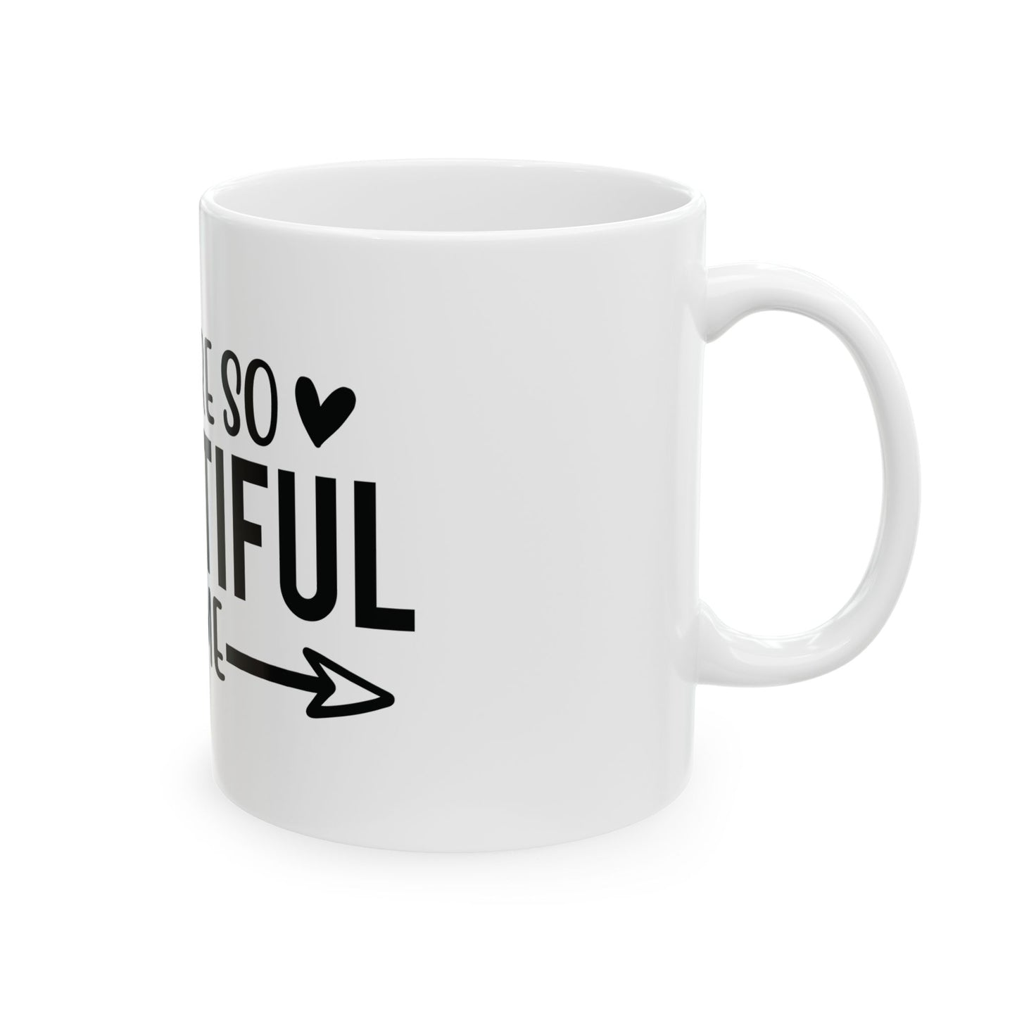Bedruckte Kaffeetasse – 11oz (330 ml) – „Brewtiful“ – robust & stilvoll