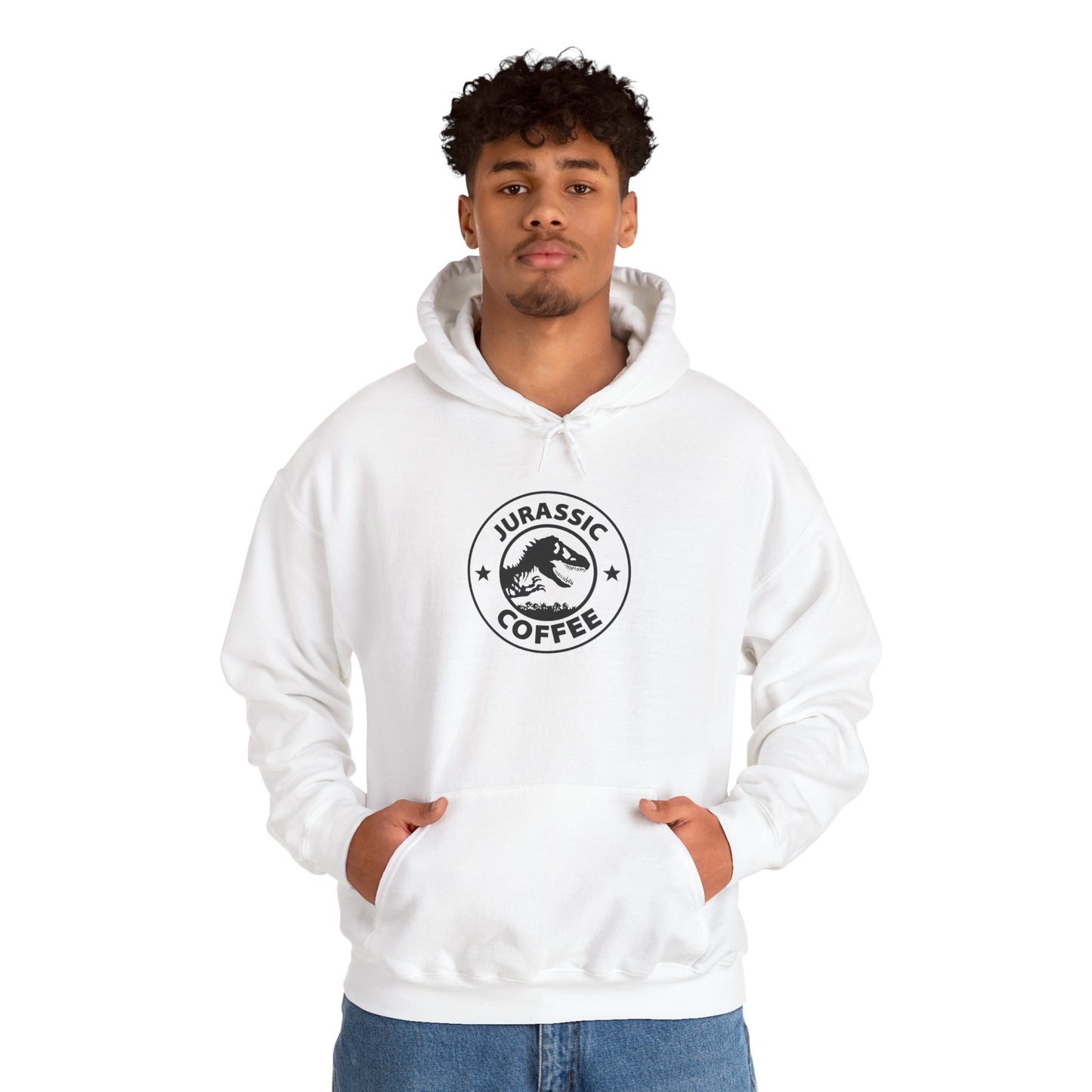 „Jurassic Coffee“ Hoodie – Unisex Streetwear Style