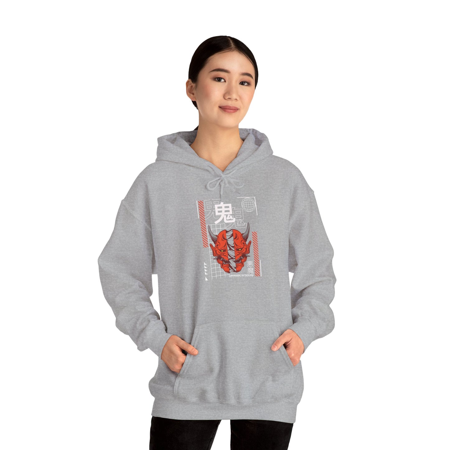 „Anime Mask“ Hoodie – Unisex Streetwear Style
