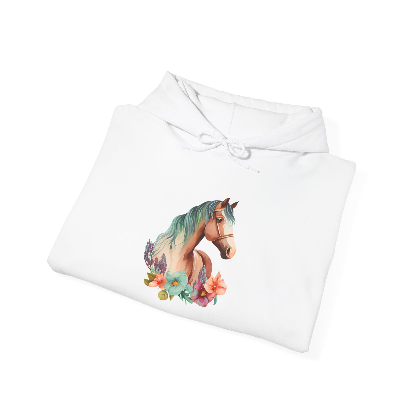 "Horse Flower" Hoodie – Unisex Streetwear Style
