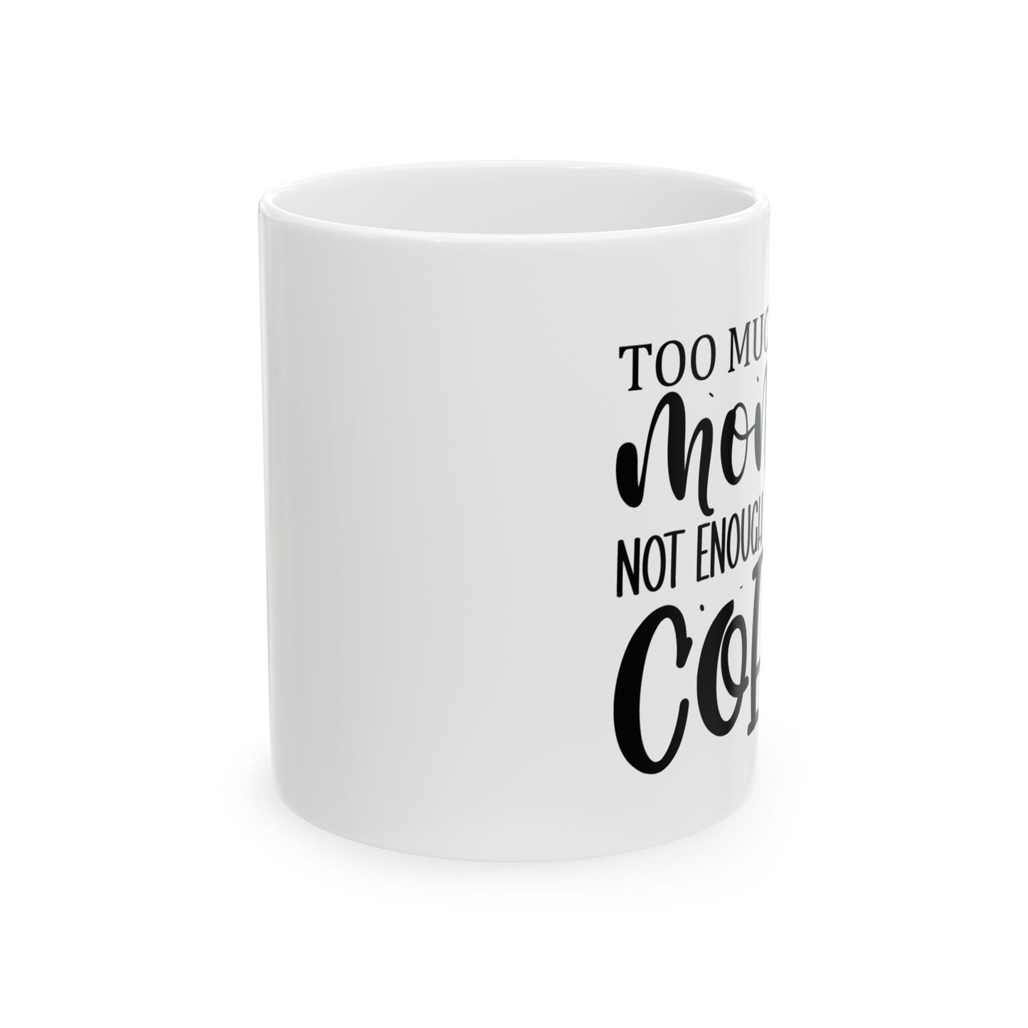 Bedruckte Kaffeetasse – 11oz (330 ml) – „Monday“ – robust & stilvoll