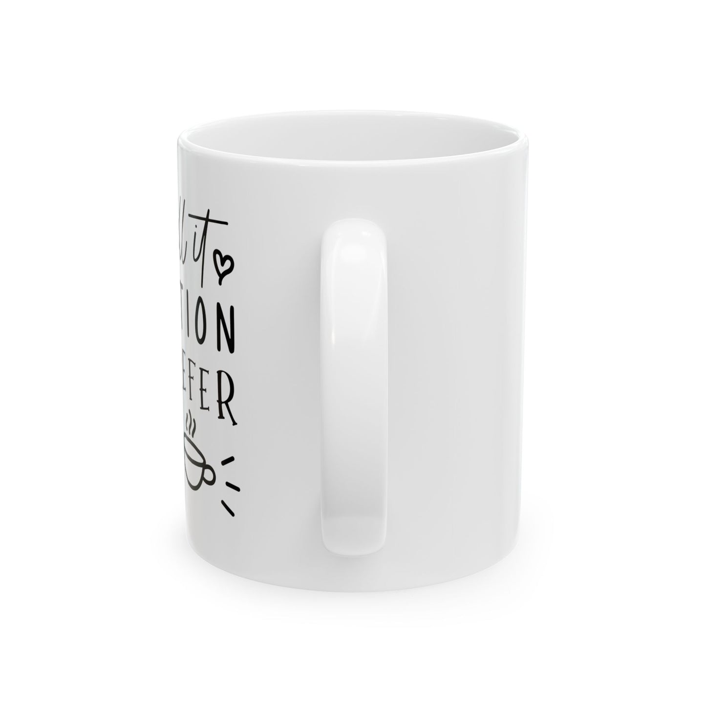 Bedruckte Kaffeetasse – 11oz (330 ml) – „Addiction“ – robust & stilvoll