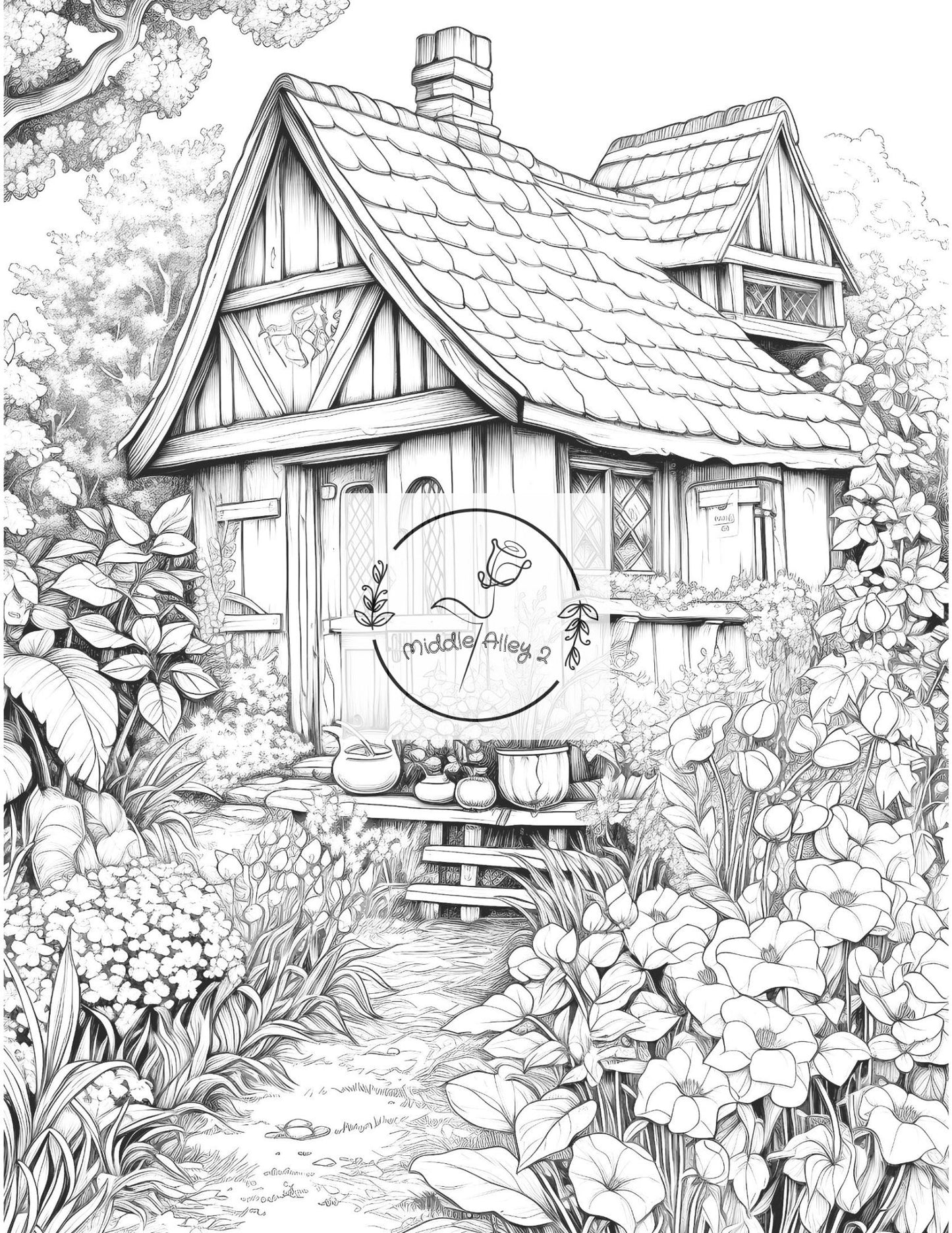 🌼🦋 „Magie im Garten – Das Ausmalbuch mit 50 wunderschönen Gartenmotiven (Vol. 1)“ 🎨🌿