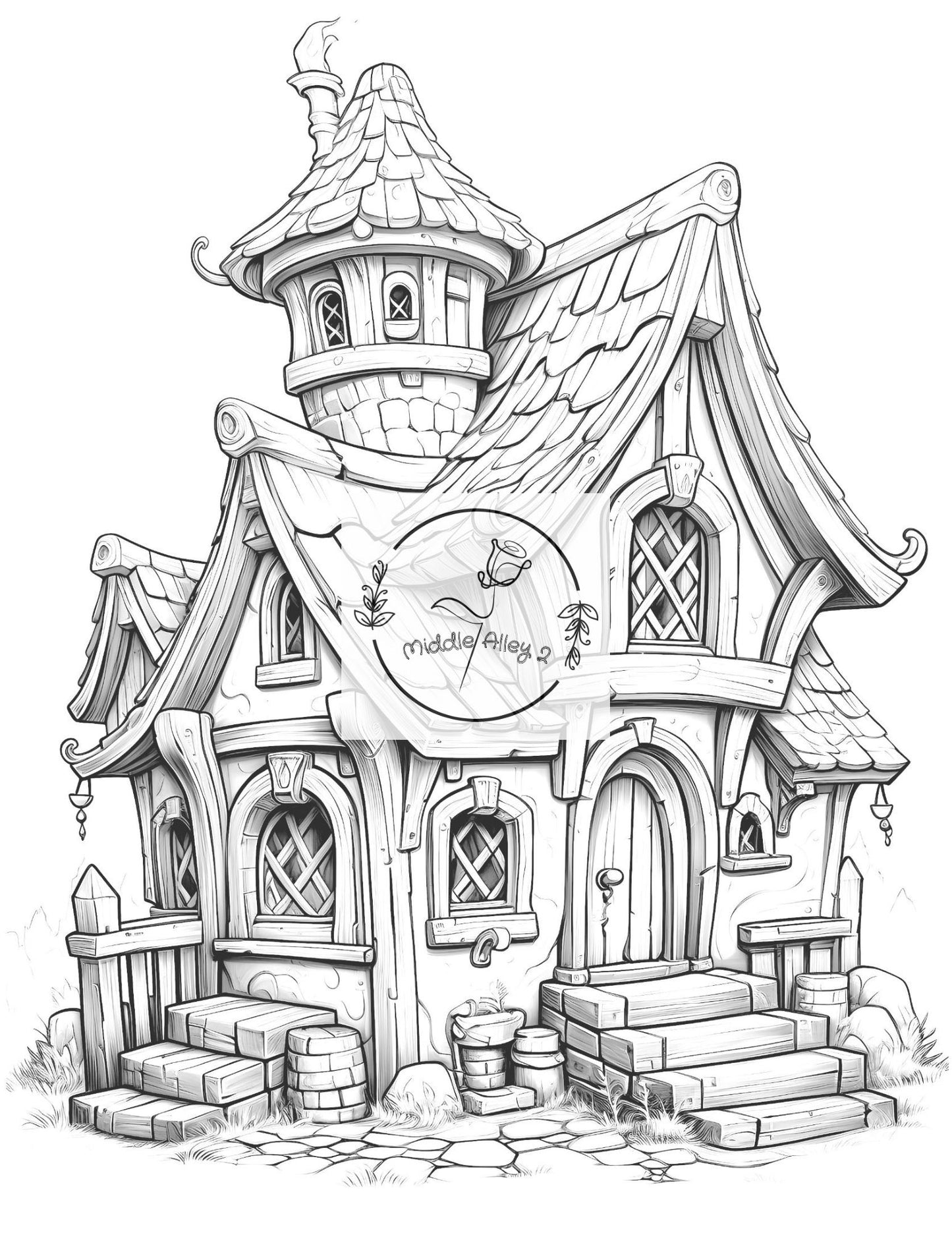 ⚔️🏠 „WikingerWitz – Das lustige Malbuch mit 50 verrückten Wikinger-Häusern“ 🎨🐉
