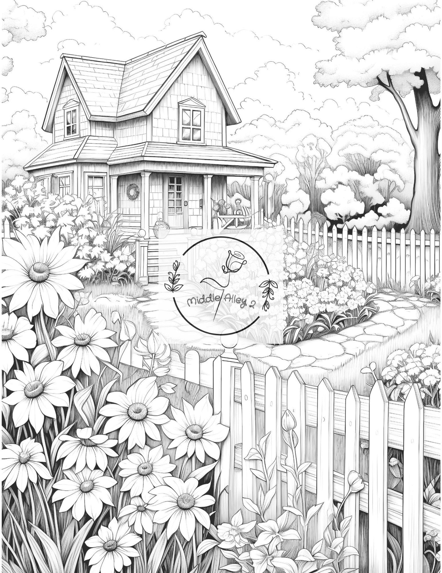 🌺🪴 „Gartenträume zum Ausmalen – Malbuch mit 50 neuen Gartenmotiven (Vol. 2)“ 🎨🌼