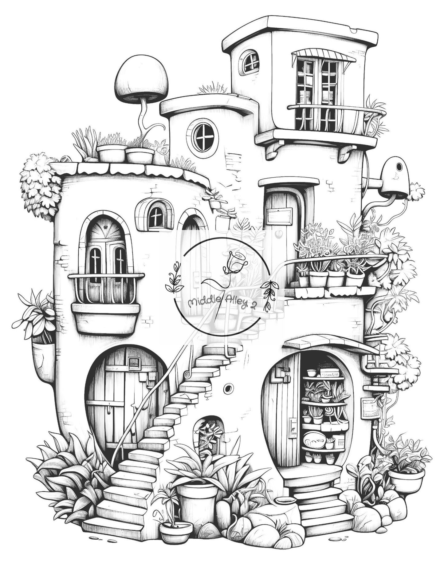 🌞🏠 „Tunesien zum Lachen – Das Ausmalbuch mit 50 lustigen Tunis-Häusern für Kinder & Erwachsene“ 🎨🕌