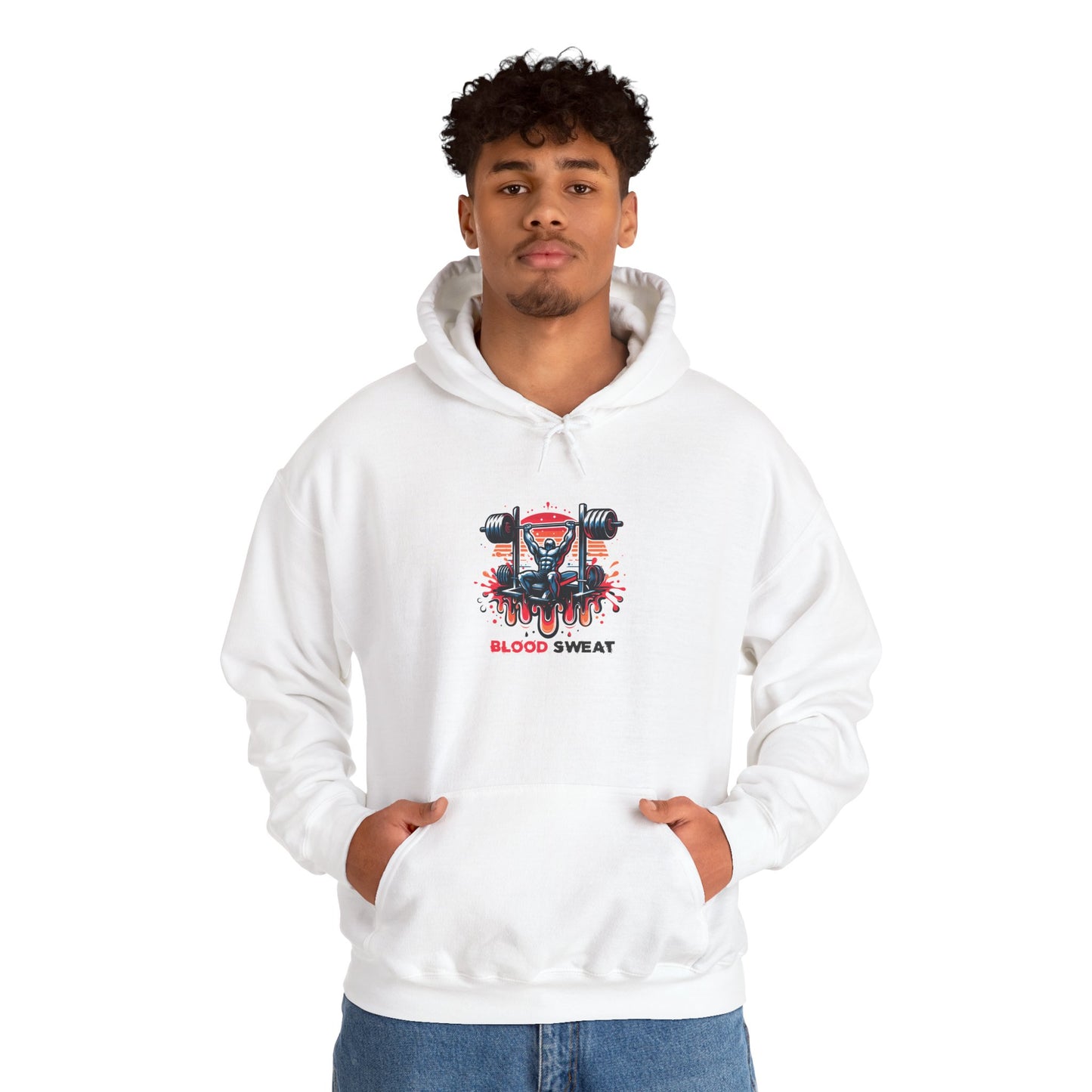 "Blood Sweat" Streetwear Hoodie – Stylisch & Alltagstauglich