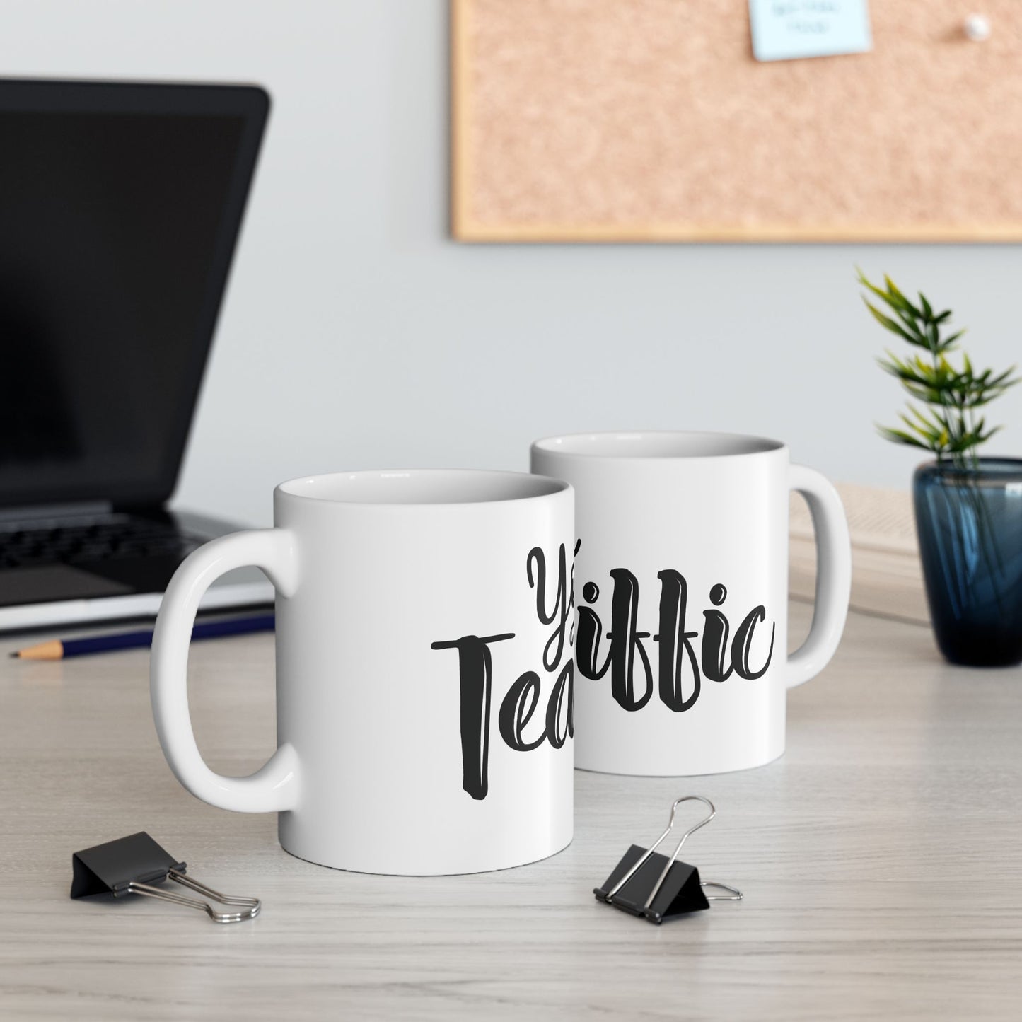 Bedruckte Kaffeetasse – 11oz (330 ml) – „Tea-Riffic 8“ – robust & stilvoll