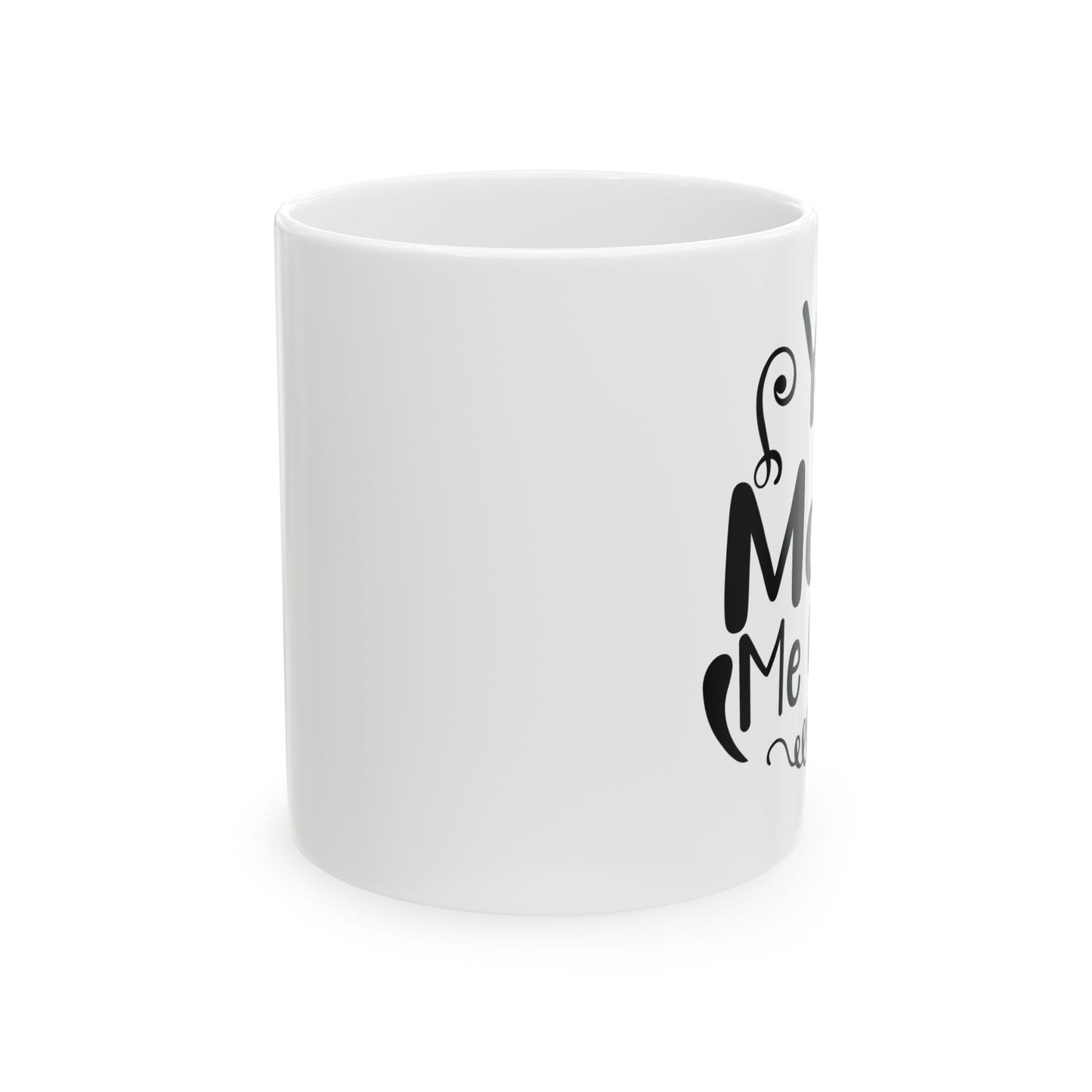 Bedruckte Kaffeetasse – 11oz (330 ml) – „Crazy“ – robust & stilvoll