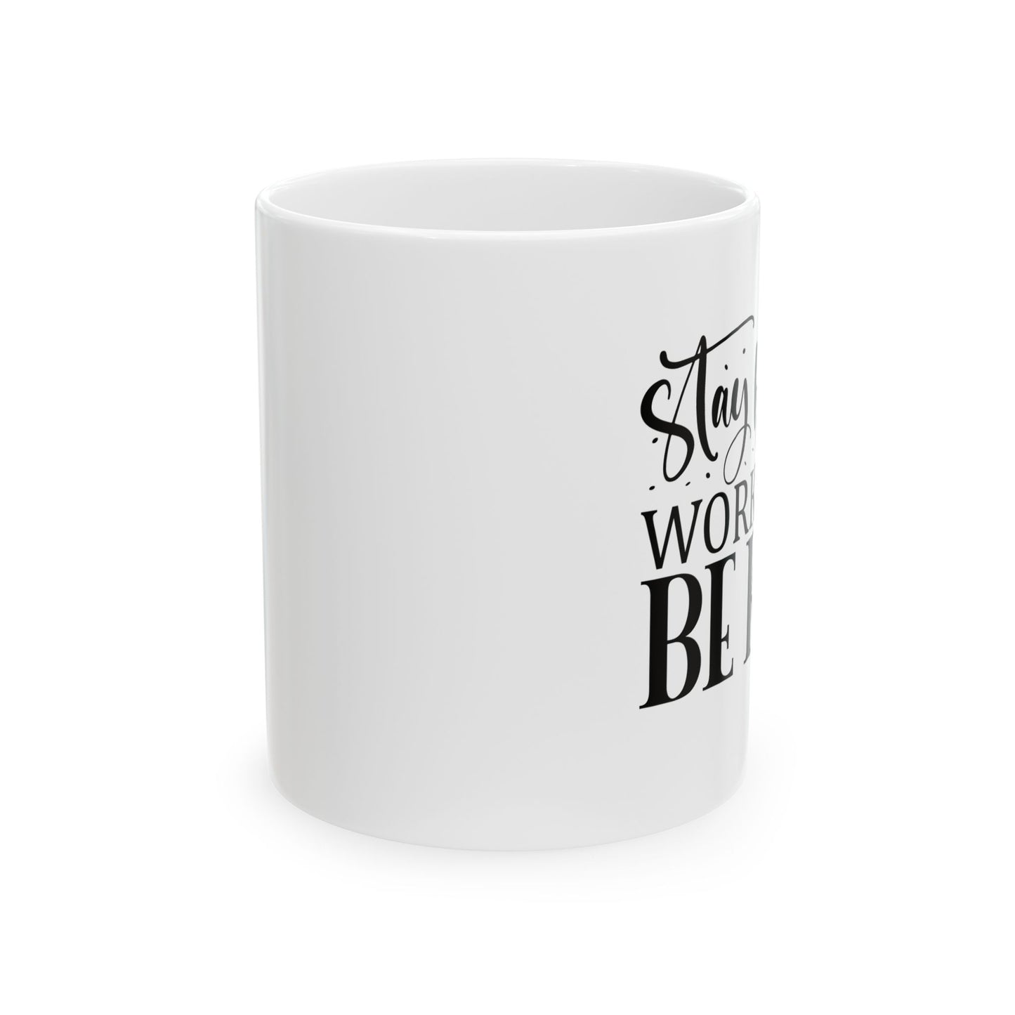 Bedruckte Kaffeetasse – 11oz (330 ml) – „Stay Humble“ – robust & stilvoll