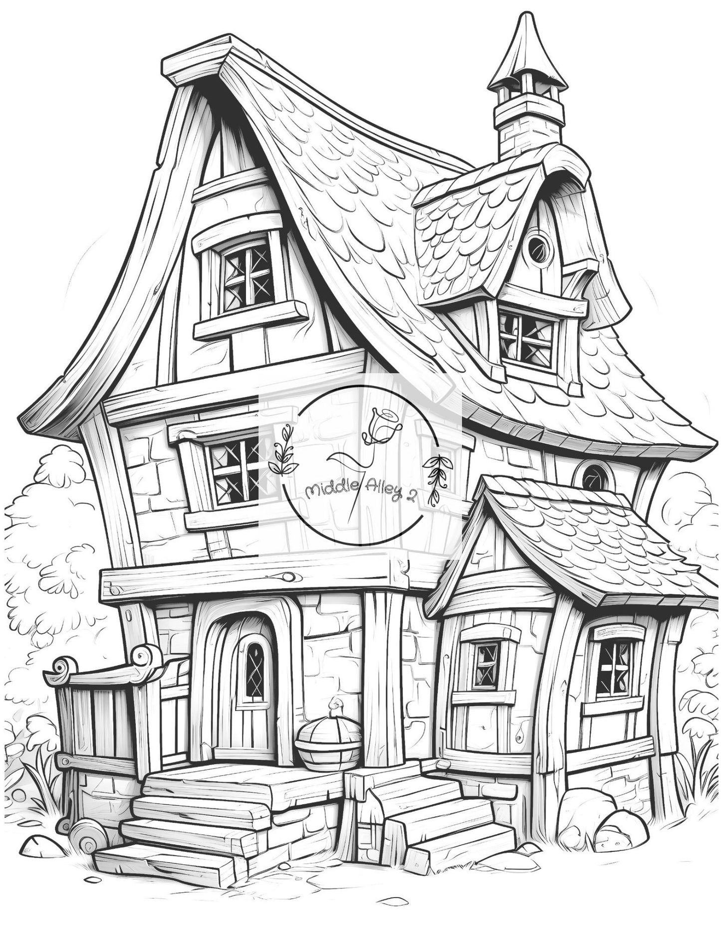 ⚔️🏠 „WikingerWitz – Das lustige Malbuch mit 50 verrückten Wikinger-Häusern“ 🎨🐉