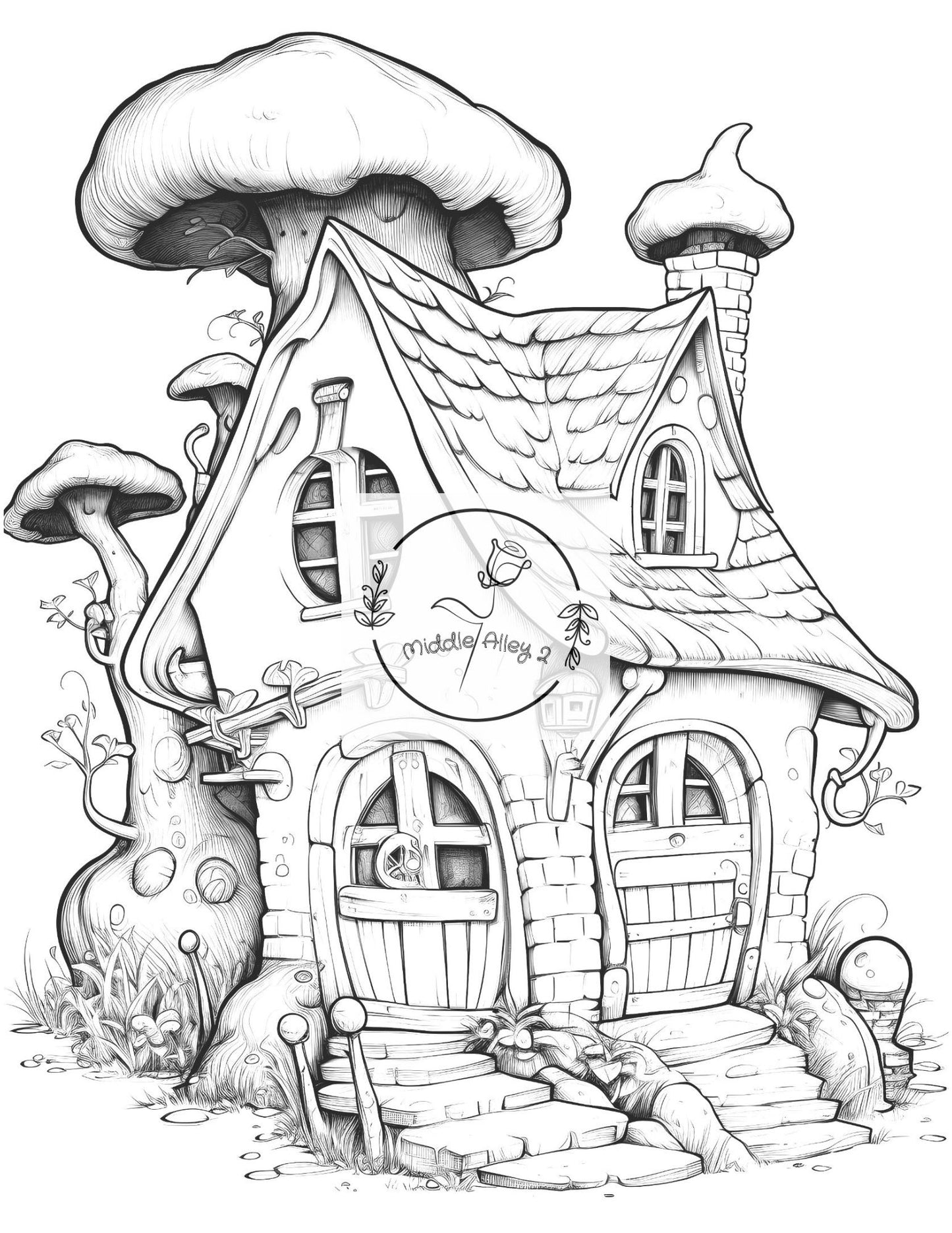 🏡✨ Feenzauber – Das Malbuch mit 50 magischen Fairy Houses 🌸🖍️