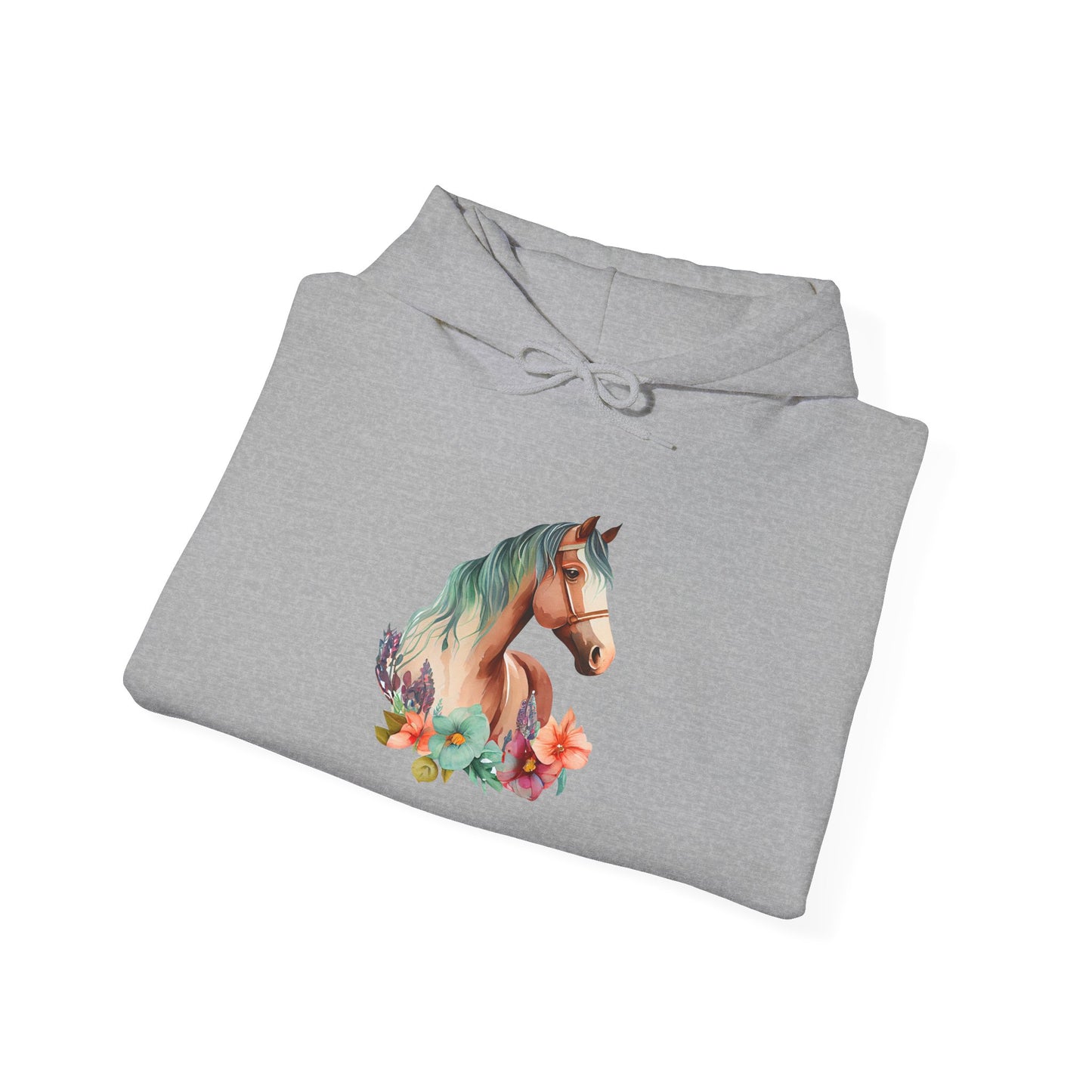 "Horse Flower" Hoodie – Unisex Streetwear Style