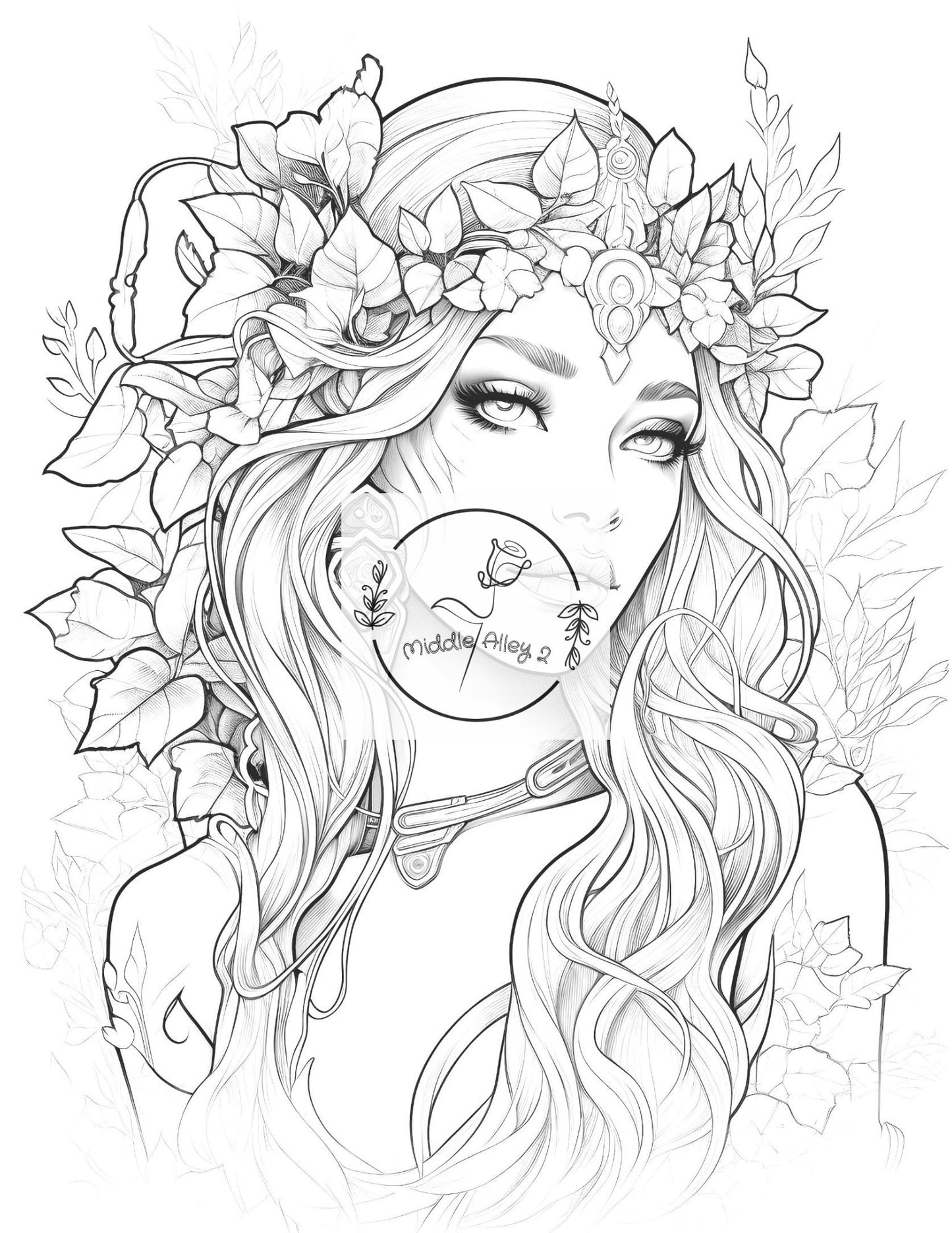 🌿 Elfenreich – Das Malbuch mit 50 zauberhaften Elfen ✨🖍️