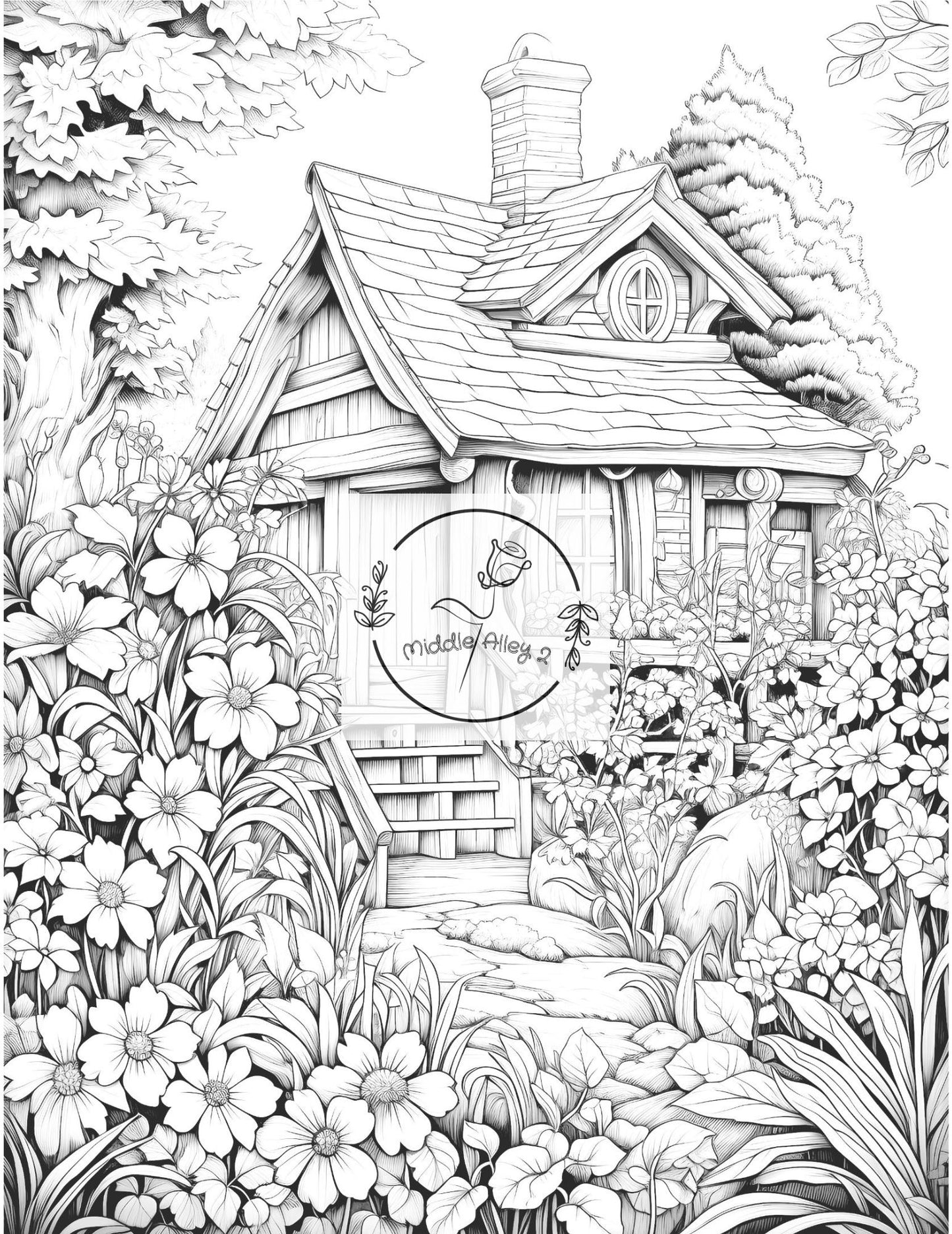 🌼🦋 „Magie im Garten – Das Ausmalbuch mit 50 wunderschönen Gartenmotiven (Vol. 1)“ 🎨🌿