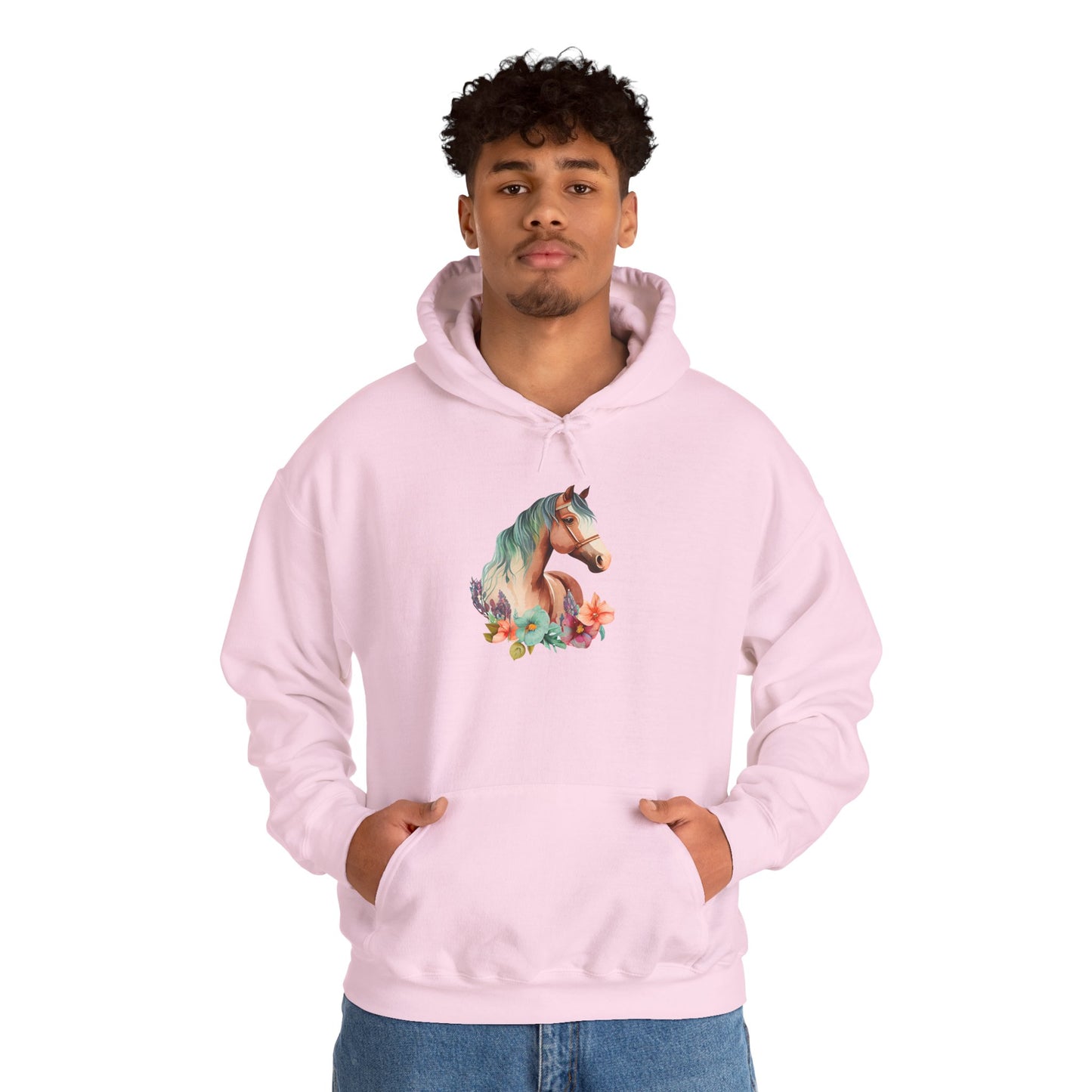 "Horse Flower" Hoodie – Unisex Streetwear Style
