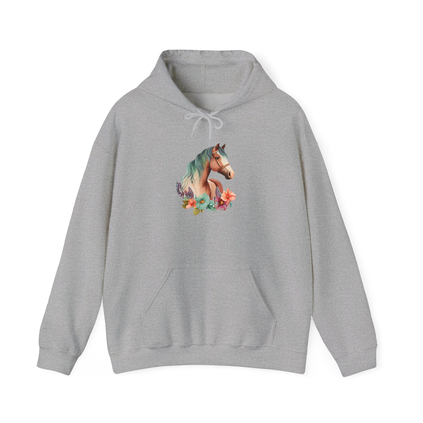 "Horse Flower" Hoodie – Unisex Streetwear Style