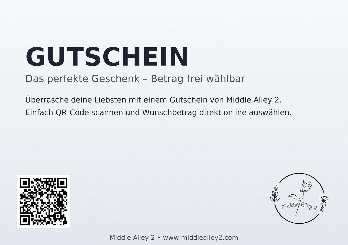 🎁 Middle Alley 2 Gutschein