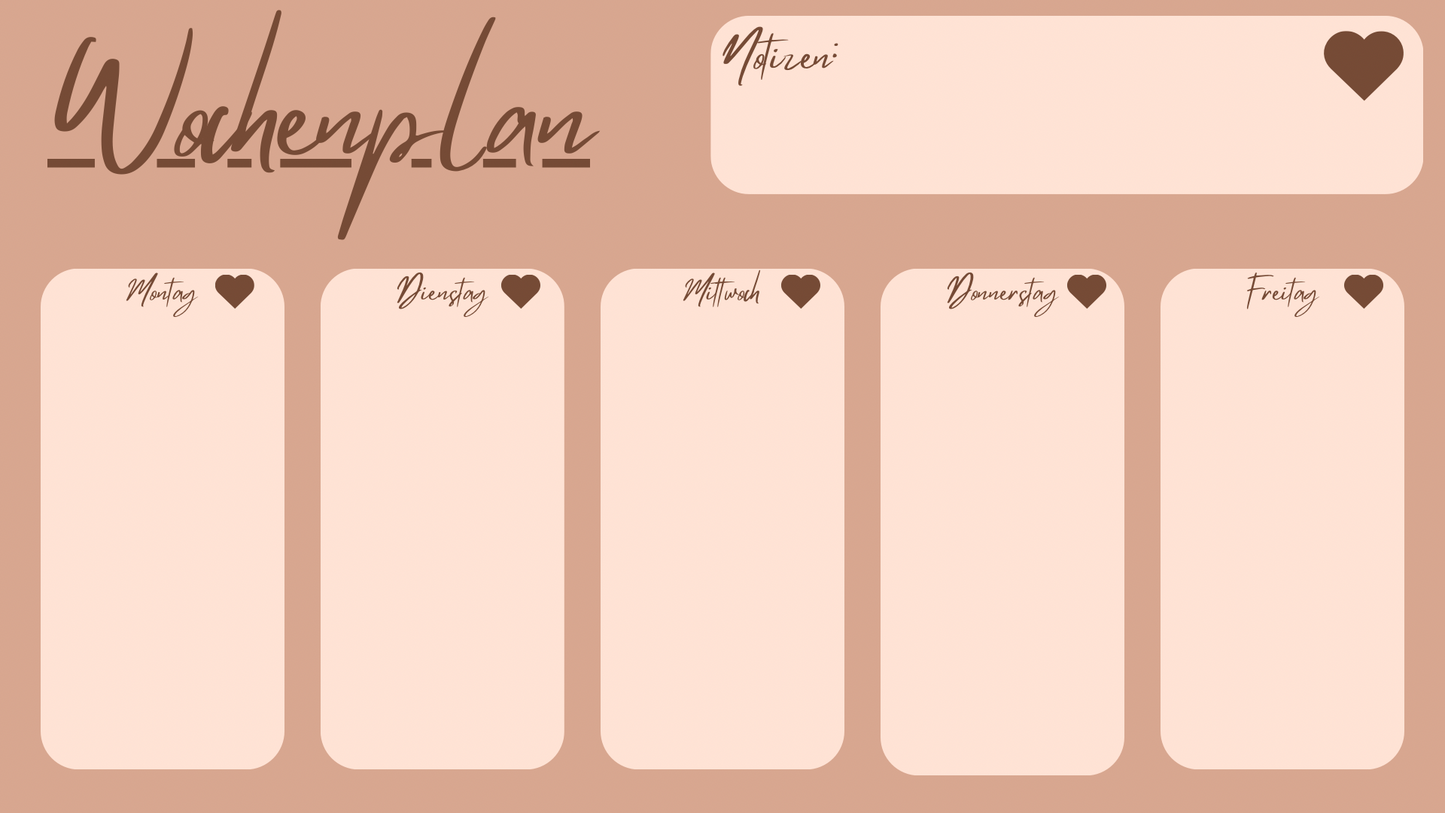 Wochenplaner