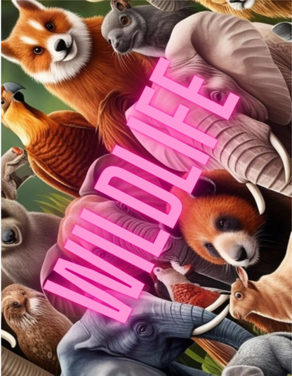 🦁🖍️ „Wildlife – 40 wilde Tiere zum Ausmalen“ 🐘🦜