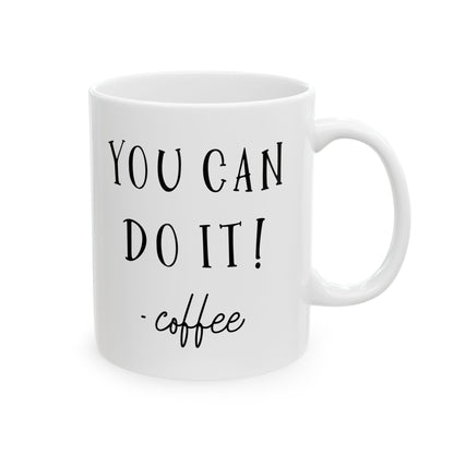 Bedruckte Kaffeetasse – 11oz (330 ml) – „Do It 3“ – robust & stilvoll