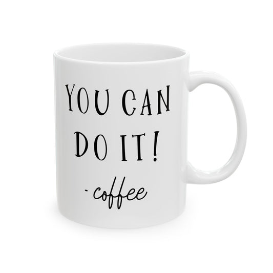 Bedruckte Kaffeetasse – 11oz (330 ml) – „Do It 3“ – robust & stilvoll