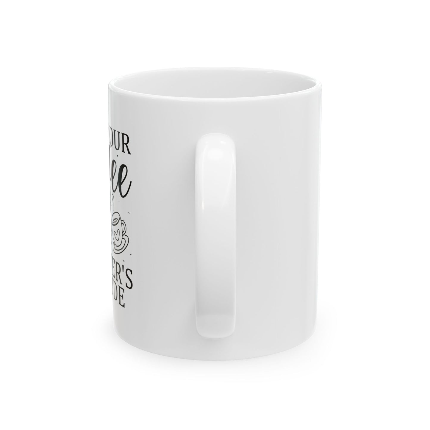 Bedruckte Kaffeetasse – 11oz (330 ml) – "Daughter's Attitude" – robust & stilvoll