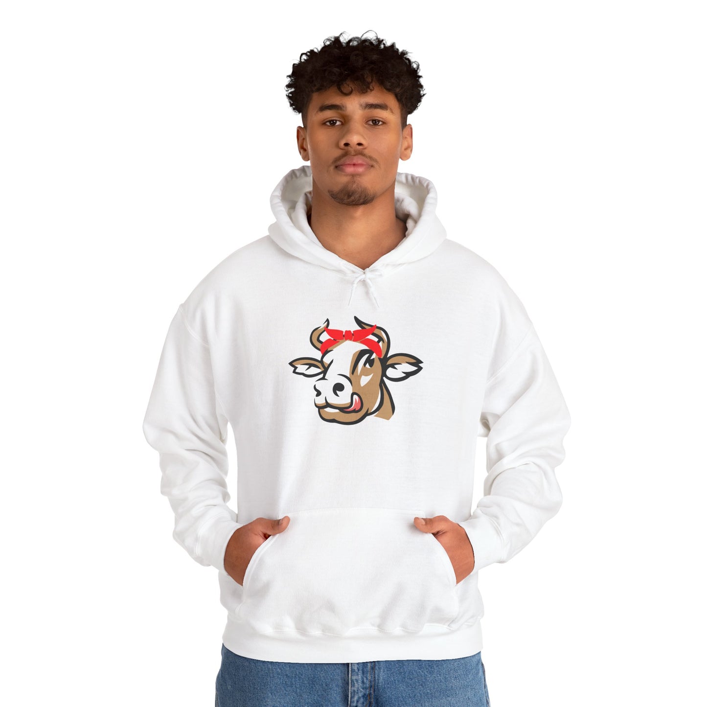 Kapuzenpullover "Cow" – Perfekt für Freizeit & Alltag