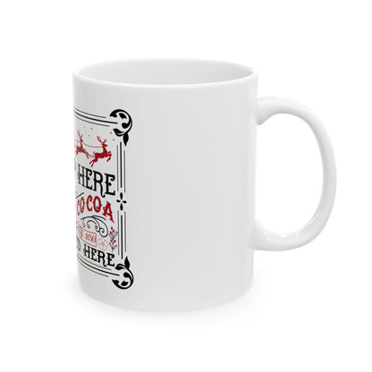 Bedruckte Kaffeetasse – 11oz (330 ml) – „Hot Cocoa 2“ – robust & stilvoll