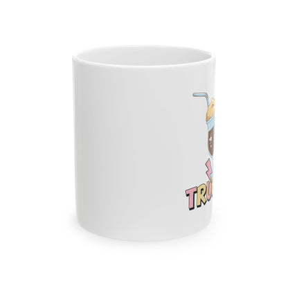 Bedruckte Kaffeetasse – 11oz (330 ml) – „True Love“ – robust & stilvoll