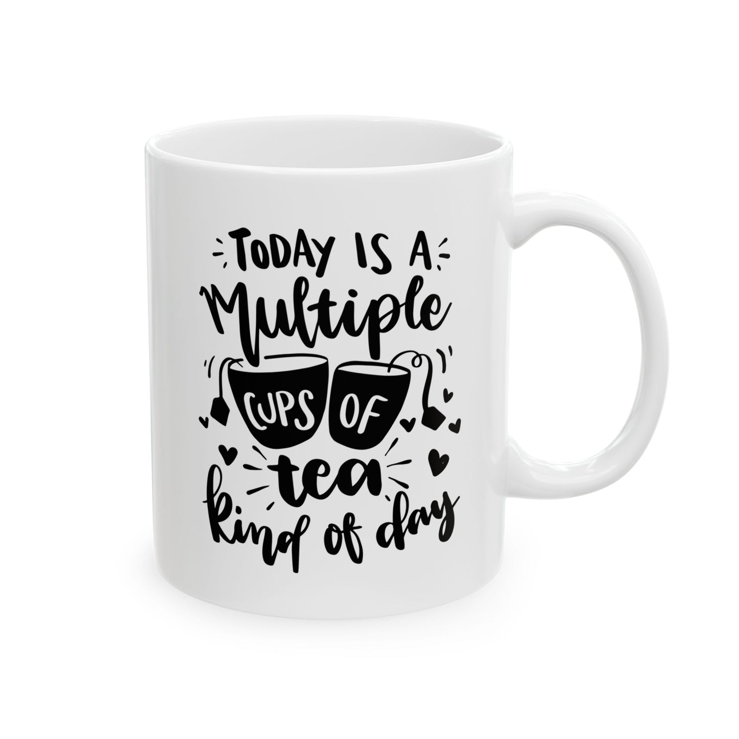 Bedruckte Kaffeetasse – 11oz (330 ml) – „Cups Of Tea“ – robust & stilvoll