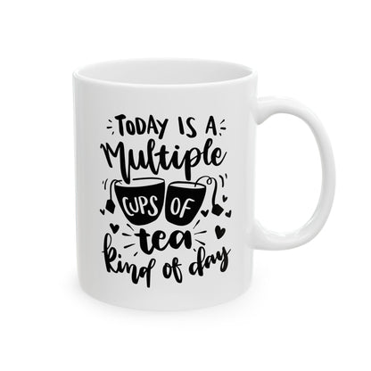 Bedruckte Kaffeetasse – 11oz (330 ml) – „Cups Of Tea“ – robust & stilvoll