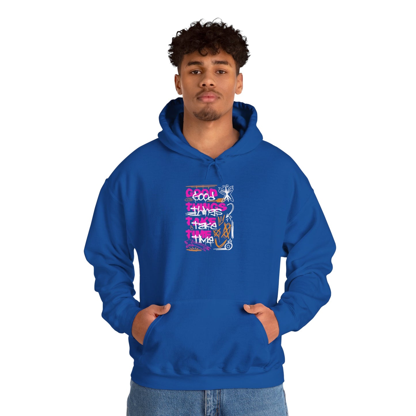 "Good Things" Kapuzenpullover – Moderner Streetwear Look