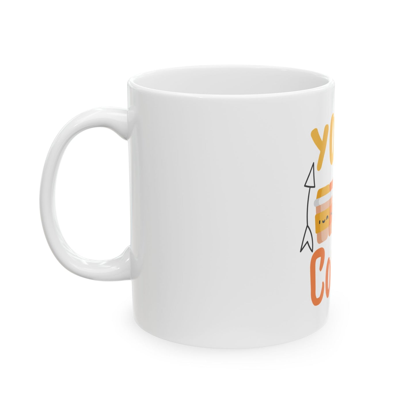 Bedruckte Kaffeetasse – 11oz (330 ml) – „You and Me“ – robust & stilvoll