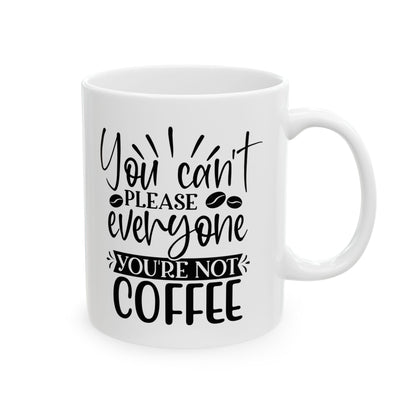 Bedruckte Kaffeetasse – 11oz (330 ml) – „Not Coffee“ – robust & stilvoll