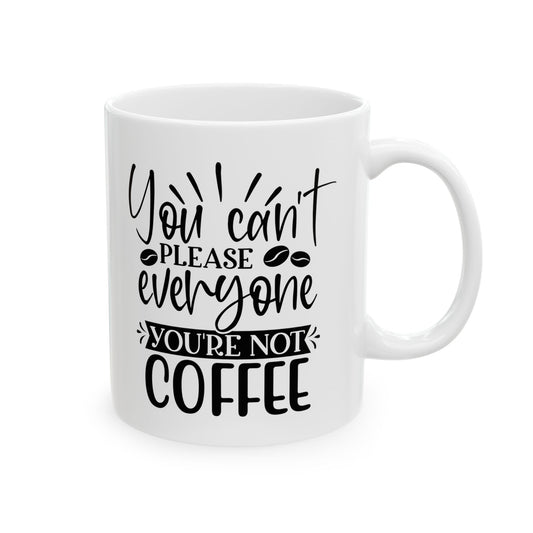 Bedruckte Kaffeetasse – 11oz (330 ml) – „Not Coffee“ – robust & stilvoll