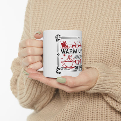 Bedruckte Kaffeetasse – 11oz (330 ml) – „Hot Cocoa 2“ – robust & stilvoll