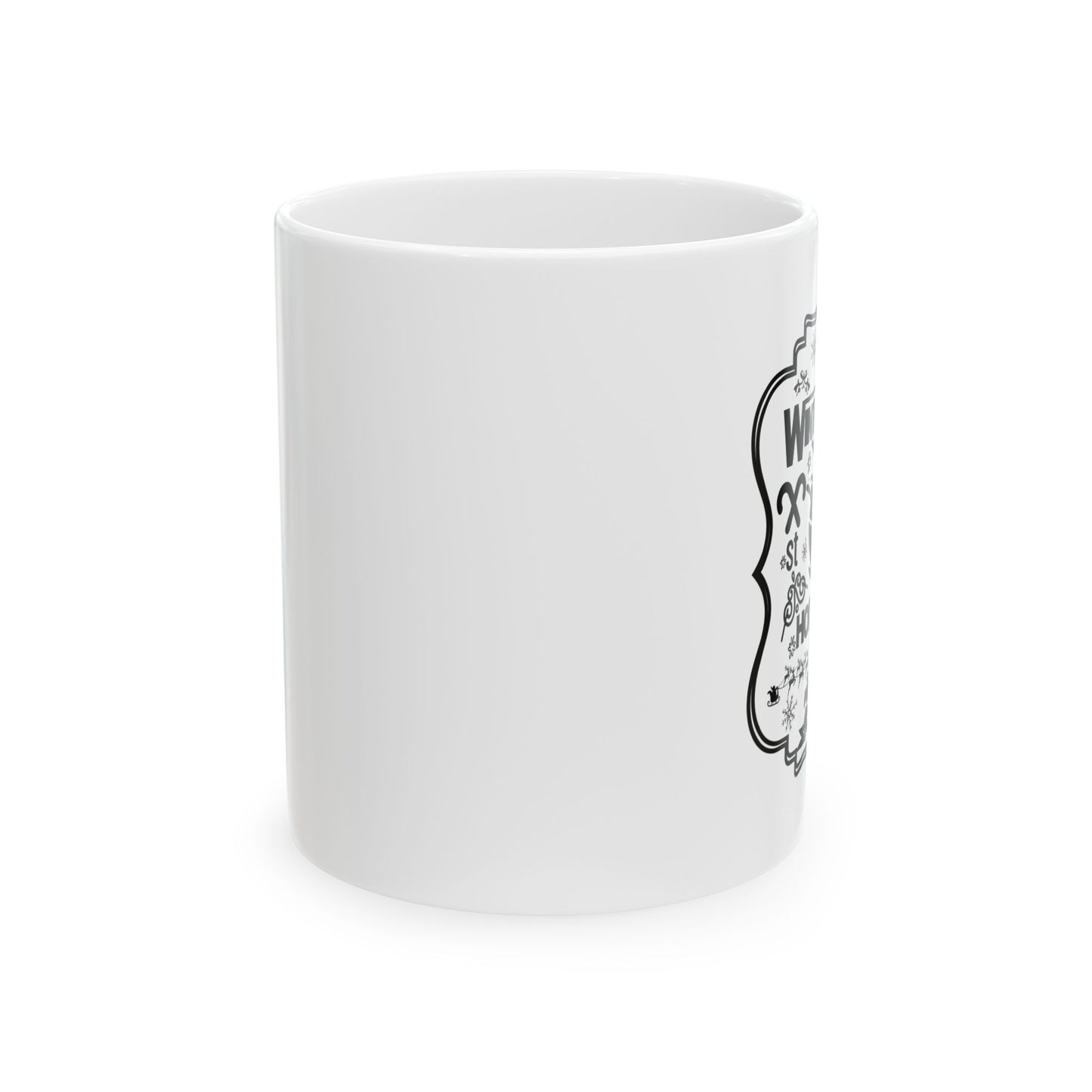 Bedruckte Kaffeetasse – 11oz (330 ml) – „Winter Blend“ – robust & stilvoll