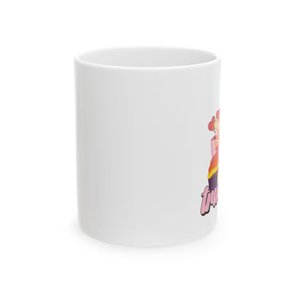 Bedruckte Kaffeetasse – 11oz (330 ml) – „True Love 2“ – robust & stilvoll