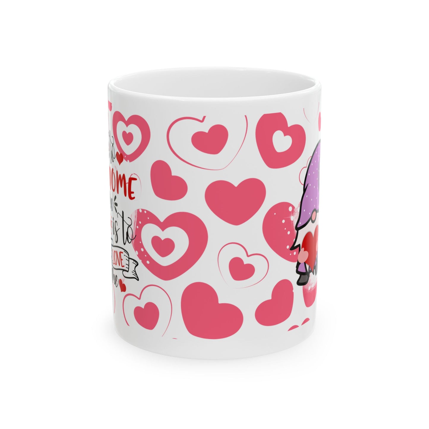 Bedruckte Kaffeetasse – 11oz (330 ml) – „Gnome“ – robust & stilvoll