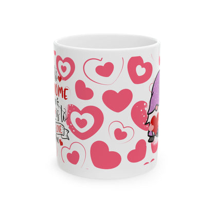 Bedruckte Kaffeetasse – 11oz (330 ml) – „Gnome“ – robust & stilvoll