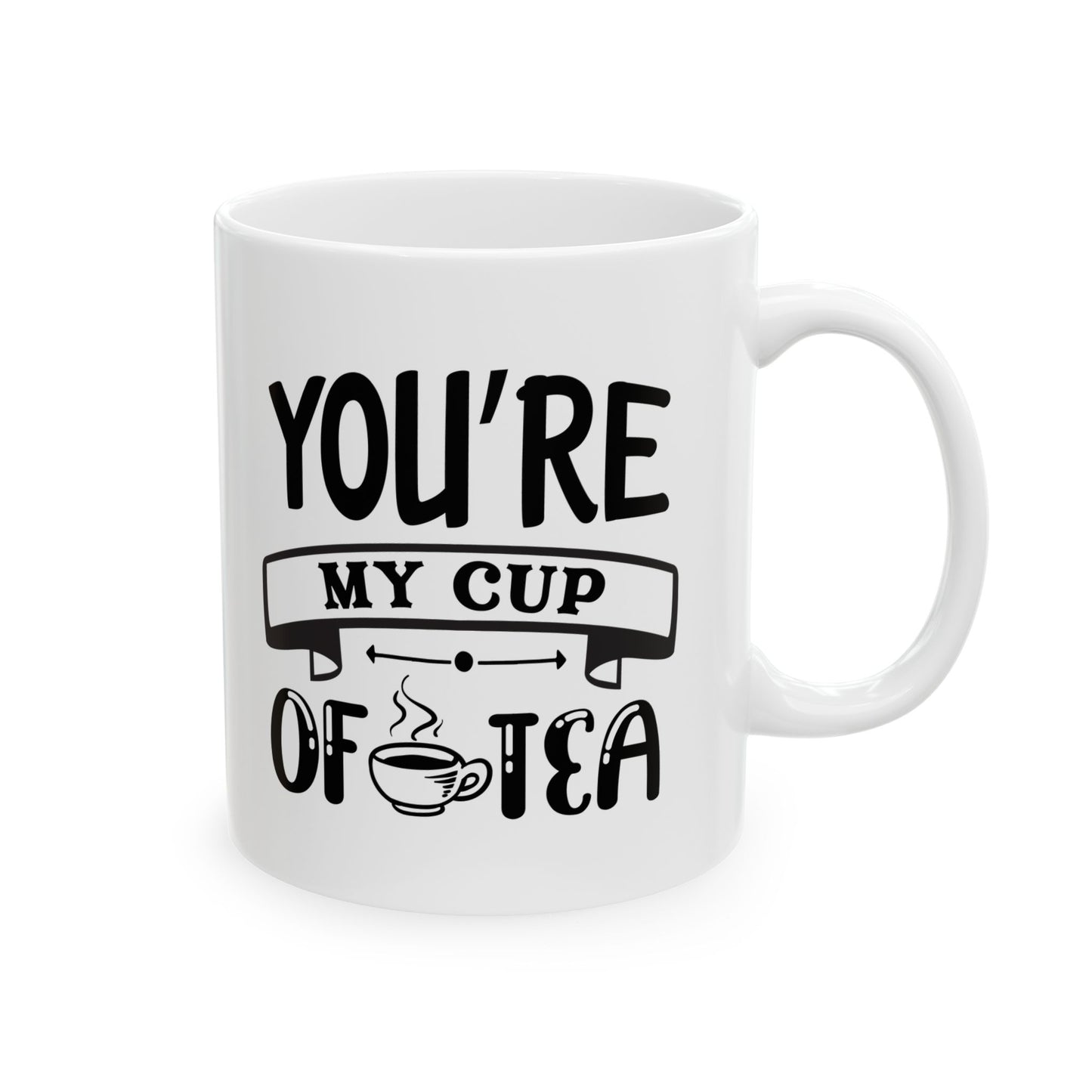 Bedruckte Kaffeetasse – 11oz (330 ml) – „Cup of Tea 8“ – robust & stilvoll