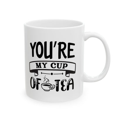 Bedruckte Kaffeetasse – 11oz (330 ml) – „Cup of Tea 8“ – robust & stilvoll