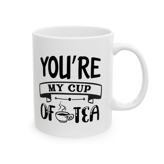 Bedruckte Kaffeetasse – 11oz (330 ml) – „Cup of Tea 8“ – robust & stilvoll