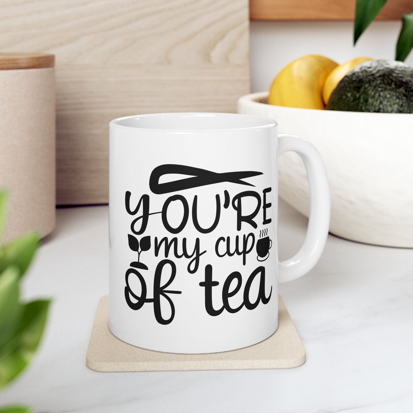Bedruckte Kaffeetasse – 11oz (330 ml) – „Cup of Tea 2“ – robust & stilvoll