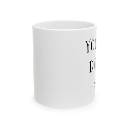 Bedruckte Kaffeetasse – 11oz (330 ml) – „Do It 3“ – robust & stilvoll