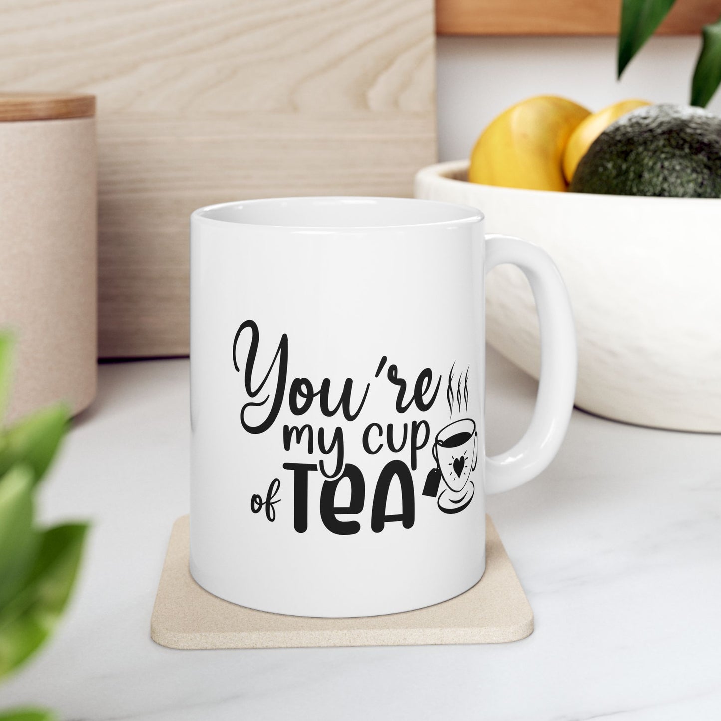 Bedruckte Kaffeetasse – 11oz (330 ml) – „Cup of Tea 5“ – robust & stilvoll