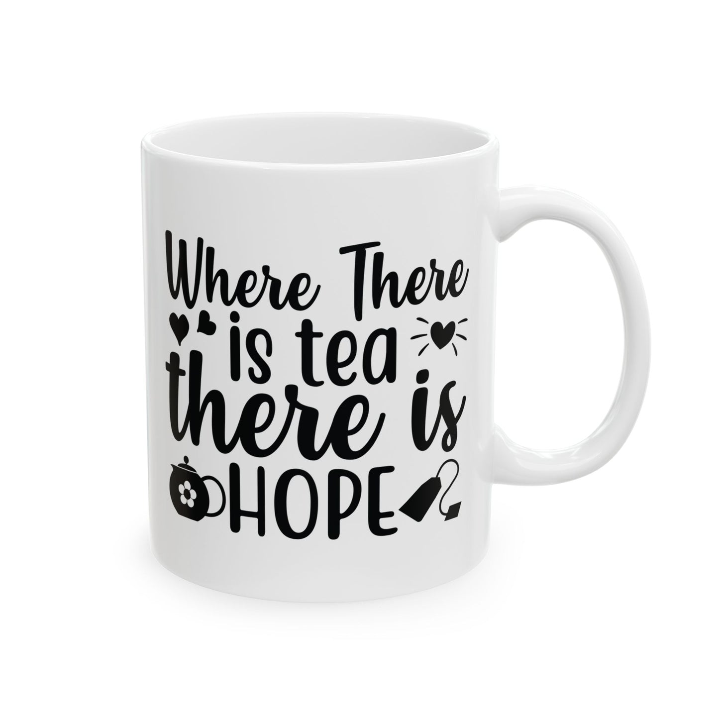 Bedruckte Kaffeetasse – 11oz (330 ml) – „Hope“ – robust & stilvoll