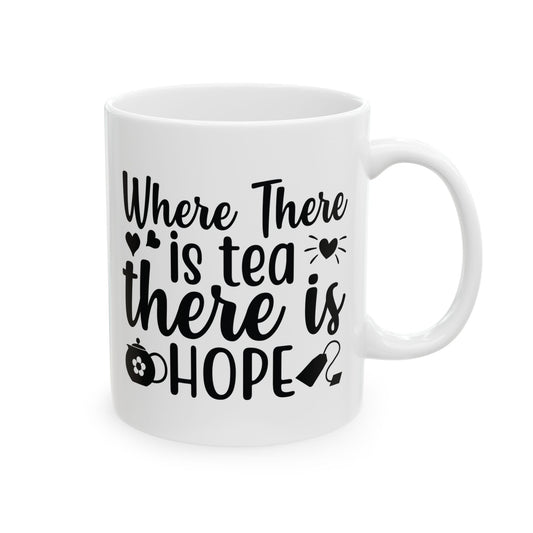 Bedruckte Kaffeetasse – 11oz (330 ml) – „Hope“ – robust & stilvoll